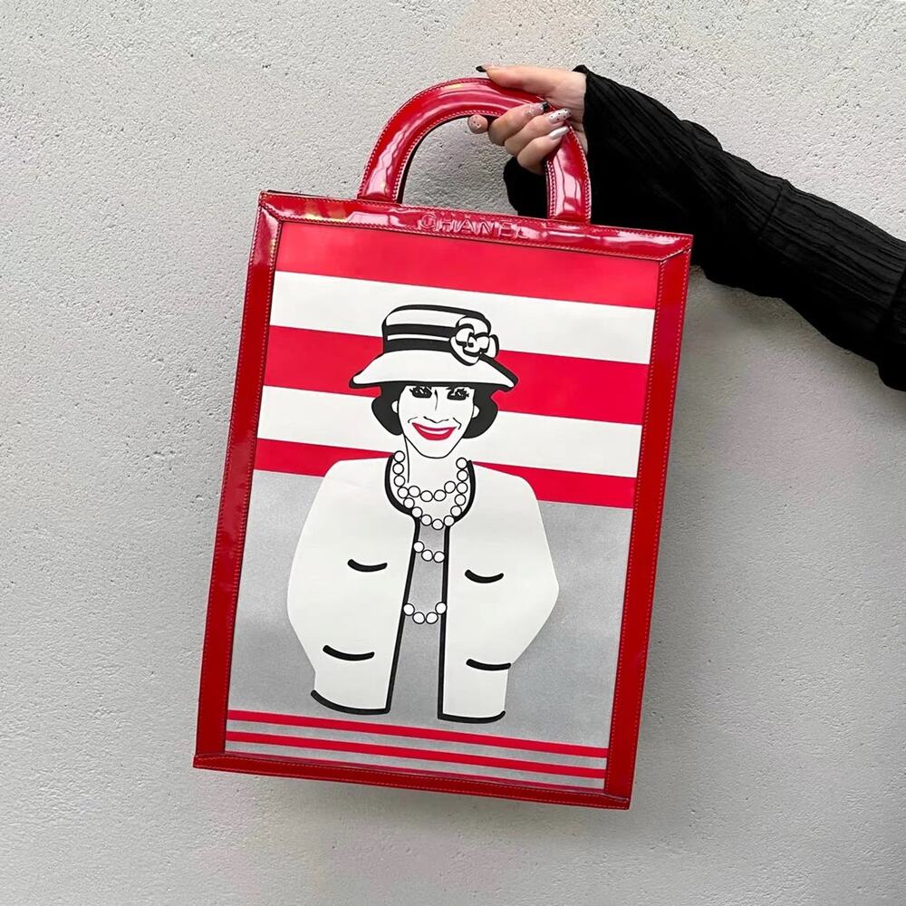 Chanel "Mademoiselle Coco" Vintage Patent Leather Tote